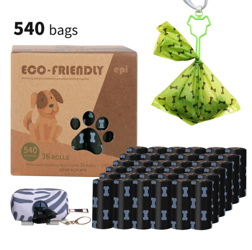 Bolso abonable amistoso biodegradable de encargo del impulso del bolso el 100% Eco del impulso del perro de la maicena
